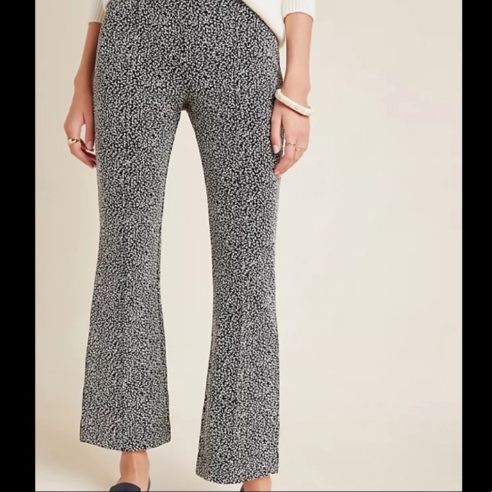 Anthropologie - the essential crop flare pants